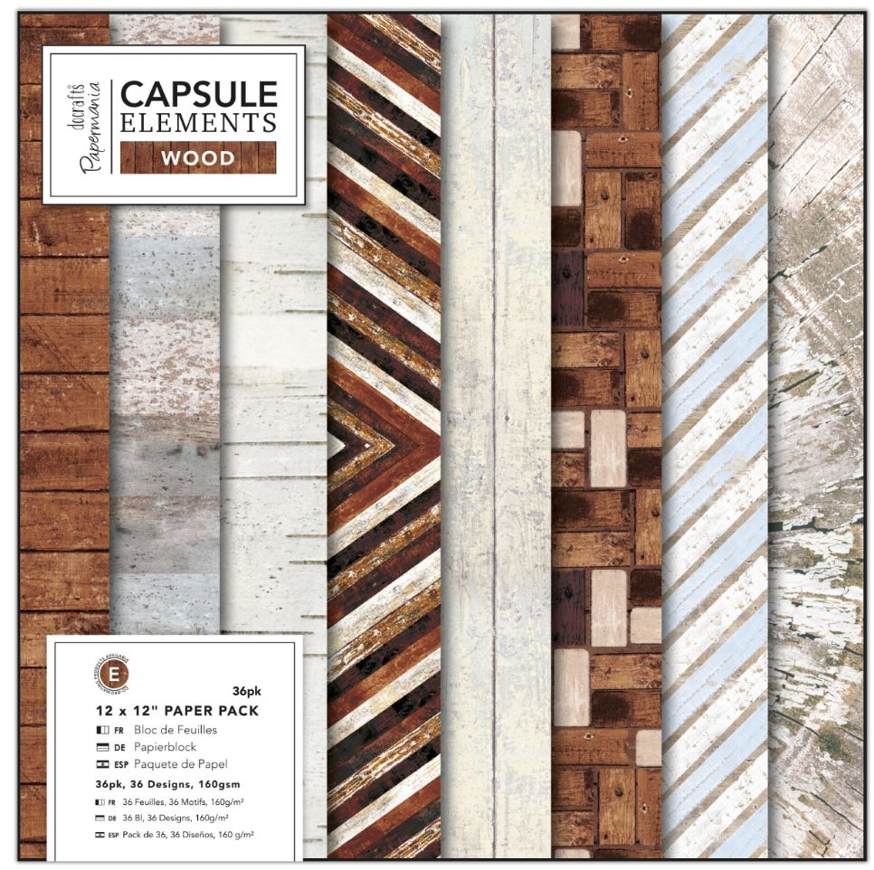 docrafts / Papermania Capsule elements wood PMA160250 (12x12) Tanjas