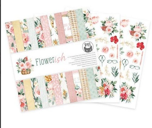 Piatek13 - Paper pad Flowerish 12x12 P13-FLO-08