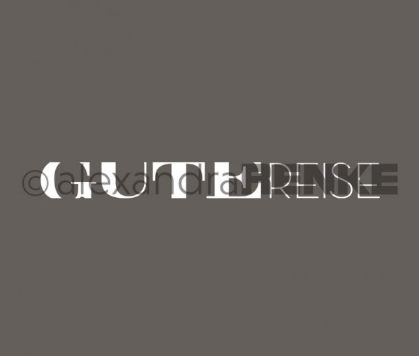 alexandraRENKE Typostempel Gute Reise