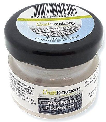 CraftEmotions Wachspaste Gilding Wax Chamäleon - blau 20 ml