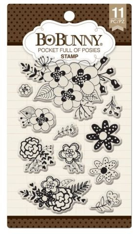 BoBunny Pocket full of Posies Stamp 11 Clearstamps # 12105078
