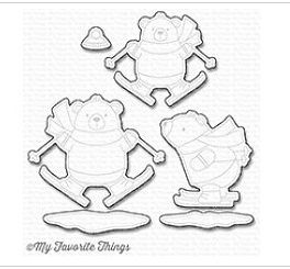 Die-Namics Ski-sons Greetings Stanzschablonen