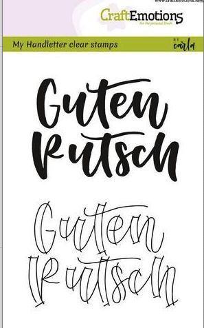 CraftEmotions Clear Stamps Guten Rutsch