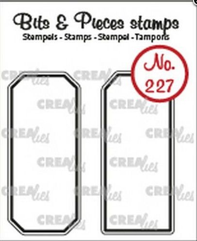 Crealies Clearstamp Bits & Pieces Label CLBP227 20x45mm