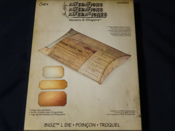 Sizzix Bigz Die Pillow Box Tim Holtz Tanjas Scrapbook Ecke