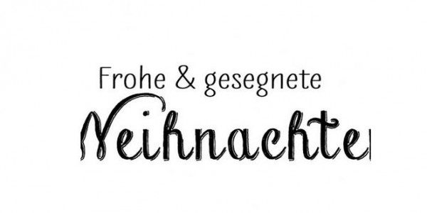 Stempel - frohe & gesegnete Weihnachten - B 70 x H 25 mm