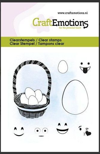 CraftEmotions Clearstamps 6x7cm - Eigesicht - Osternest