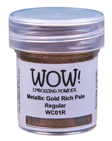WOW! Embossingpulver Metallic gold rich pale regular