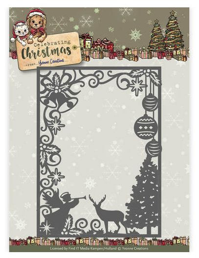 Yvonne Creations Scene Rectangle Frame Stanzschablone YCD10114