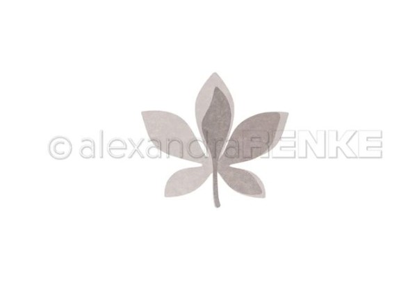 alexandraRENKE Stanzschablone Kastanienblatt