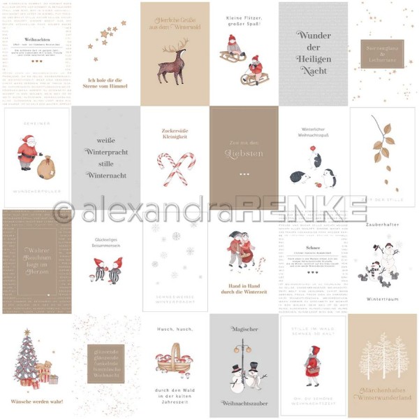 AlexandraRENKE Designpapier Kärtchenbogen Märchenweihnacht