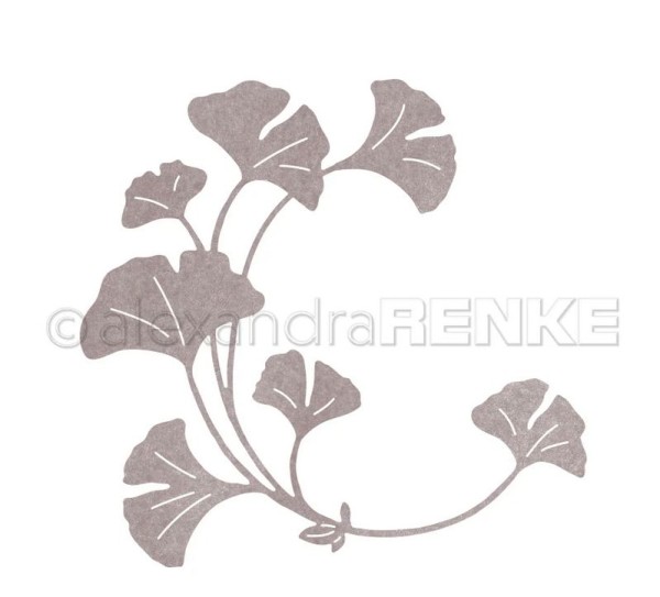 alexandraRENKE Stanzschablone ' Ginko-Kranz'