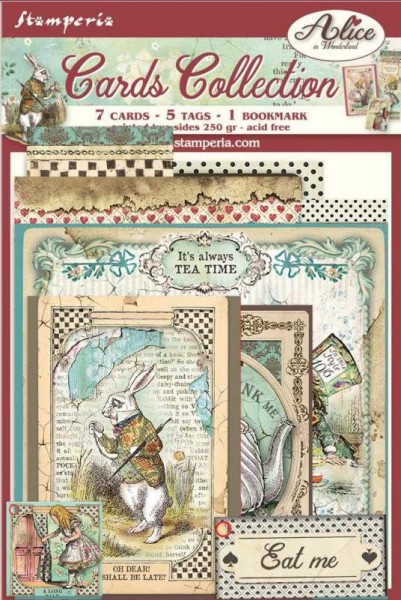 Stamperia Cards Collection - Alice in Wonderland