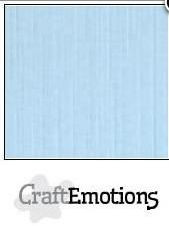 CraftEmotions Cardstock azurblau mit Leinenstruktur 10 Blatt azurblau