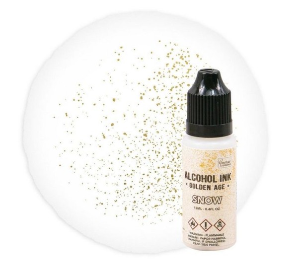 Couture Creations Alkohol ink Golden Age - snow
