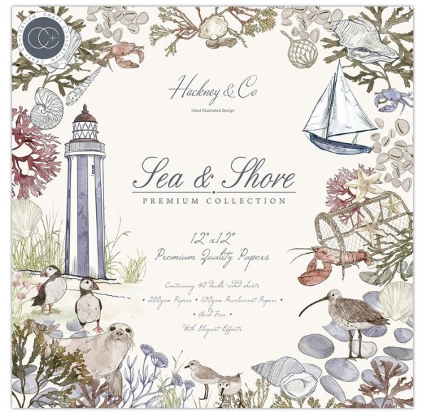 CraftConsortium Sea & Shore 12x12 Inch Paper Pad (CCPPAD027)