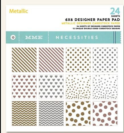 MME 6x6 Paper Pad Necessities metallic NC1085
