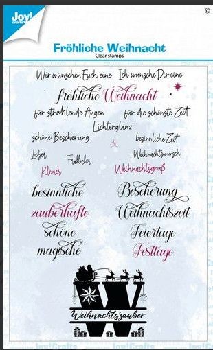 Joy! Crafts Clearstamp A6 - Clearstamps- Fröhliche Weihnacht (DE)