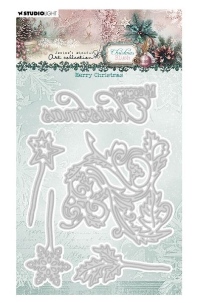 Studio Light Christmas Blush Cutting Die / Stanzschablonen Merry Christmas