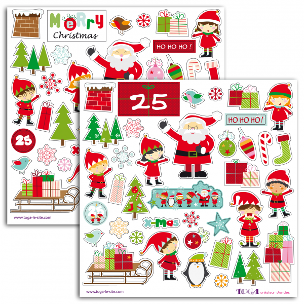 TOGA Sticker Noel de Lutin STF44