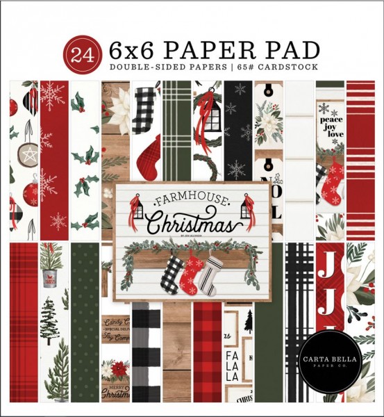 Carta Bella 6x6 Paper Pad Farmhouse Christmas