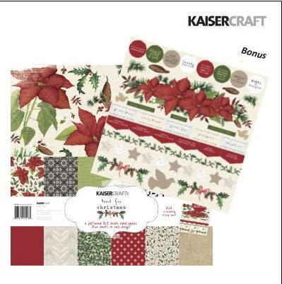 Kaisercrafts Home for christmas 12 x 12 Paper Pack PK518