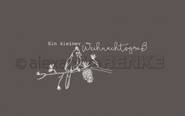 alexandraRENKE Holzstempel ein kleiner Weihnachtsgruß