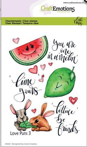 CraftEmotions clearstamps A6 - Love Puns 3