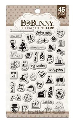 BoBunny Holiday Icons Clear Stamps #12105775