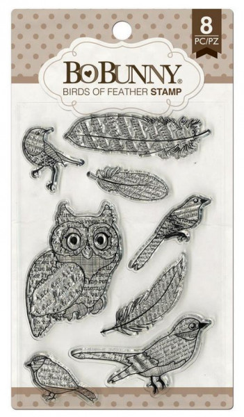 BoBunny Birds of Feather Stamp Clear Stamps 12105440 (8 Stck)
