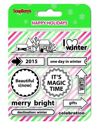 ScrapBerry´s Clear stamps Happy Holiday - I love winter