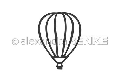 alexandraRENKE Die / Stanzschablone Heißluftballon