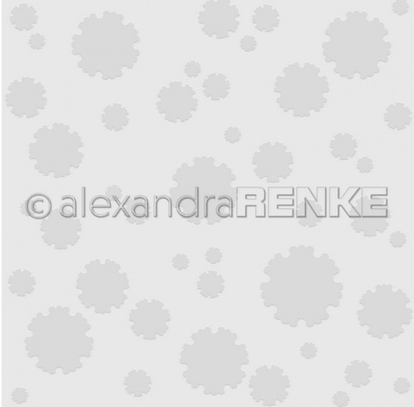alexandraRENKE Embossingfolder Japanblume 15,2 cm x 15,2 cm