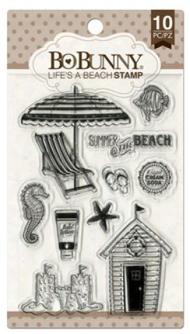 BoBunny Life´s a Beach stamp 10 Clearstamps #12105031