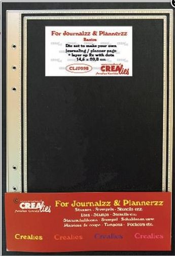 Crealies Journalzz Pl Dies / Stanzschablonen Plannerpage Punkte 14,5x20,8cm