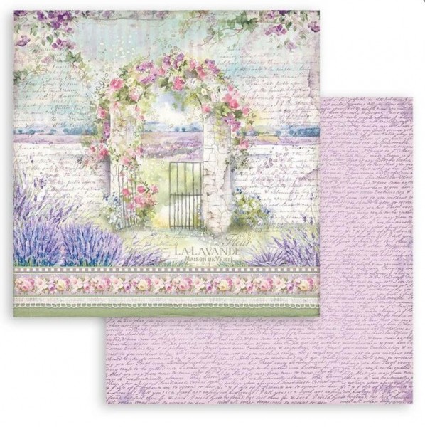 Stamperia Scrapbooking Double face sheet - Provence arch