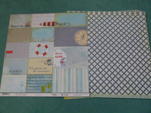 TOGA Scrapbookpapier Vue Sur Mer-4