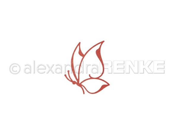 alexandraRENKE Stanze 'Lineart Schmetterling 2'