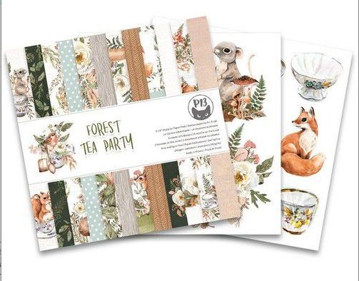 Piatek13 - Paper pad Forest tea party, 6x6‘‘