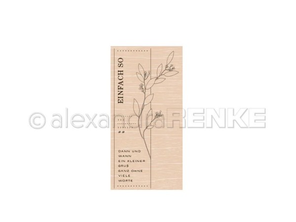 alexandraRENKE Holzstempel Blätterzweig einfach so