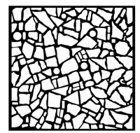 Stamperia Blue Dream Thick Stencil 18x18cm Mosaic Stamperia Blue Dream Thick Stencil 18x18cm Mosaic