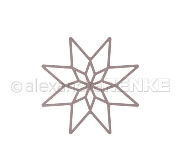 alexandraRENKE Stanzschablone 'Achterstern Strahlen Innenstern'
