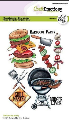 CraftEmotions clearstamps A6 - Barbecue party Carla Creaties