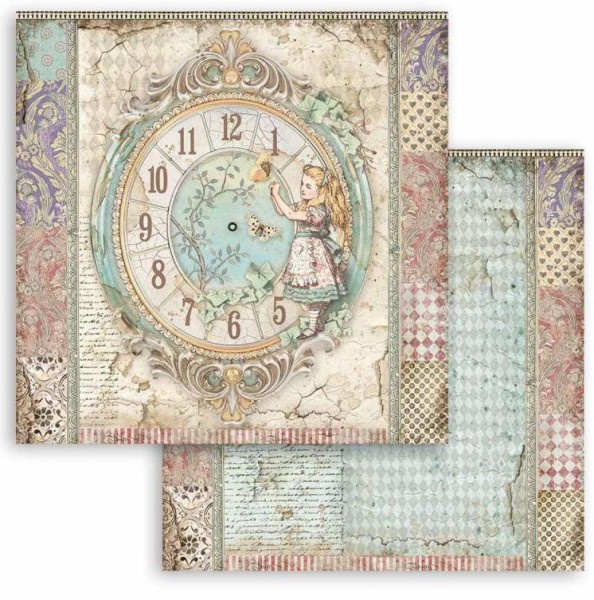 Stamperia Scrapbooking paper double face - Clock