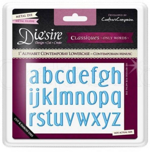 Die'sire Dies Crafter's Companion Alphabet DS-C-1LOW-CON