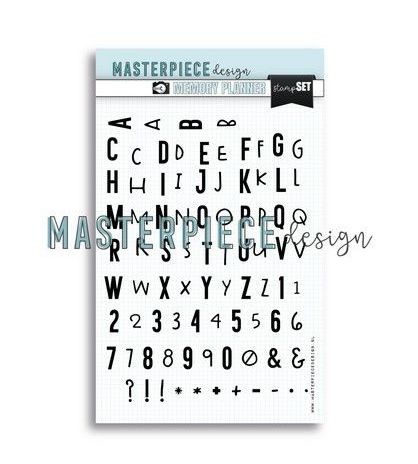 Masterpiece Memory Planner - Stampset - 6x8 Double Alphabet MP202085