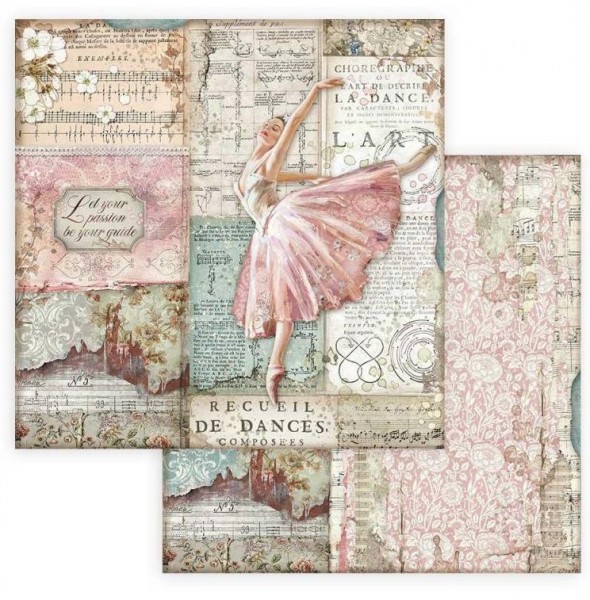 Stamperia Scrapbooking paper double face - Passion dancer 12x12