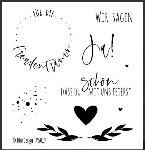 Dini Design Clear Stamps Hochzeit