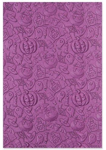 Sizzix 3-D Textured Impressions Emb. Folder Halloween Elements 665760 Kath Breen