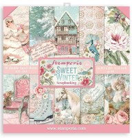 Stamperia Scrapbooking Small Pad 10 sheets (8x8) - Sweet winter Stamperia Scrapbooking Small Pad 10 sheets (8x8) - Sweet winter